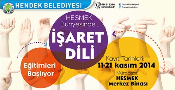 HENDEK’TE ‘İŞARET DİLİ KURSU