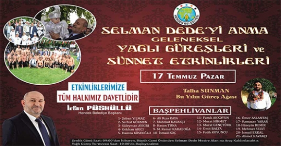 SELMAN DEDE ETKİNLİKLERİ 17 TEMMUZ’DA