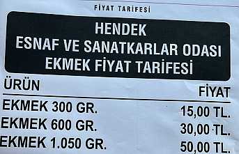 Hendek’te Ekmek Artık 15 TL